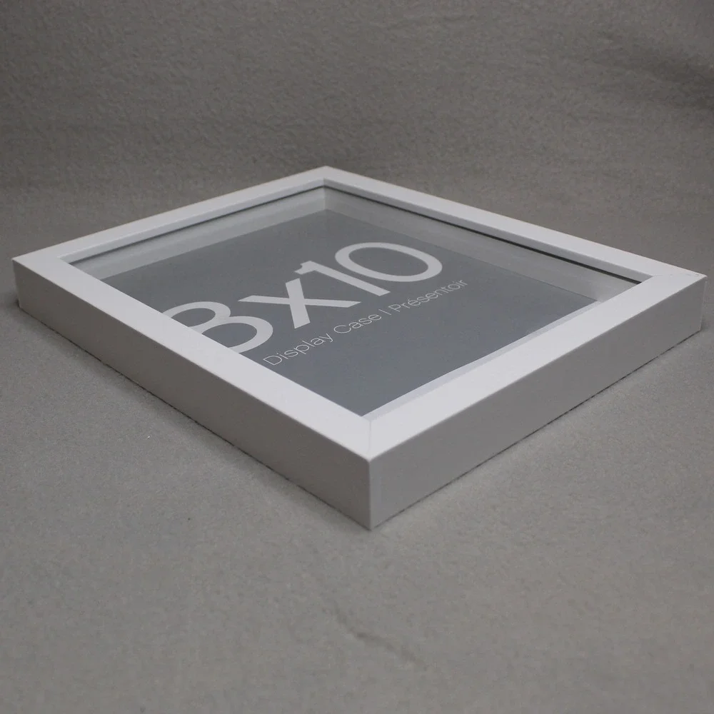 Studio Decor Display Case Unisex 8x10 White Excellent Shadow Box Frame